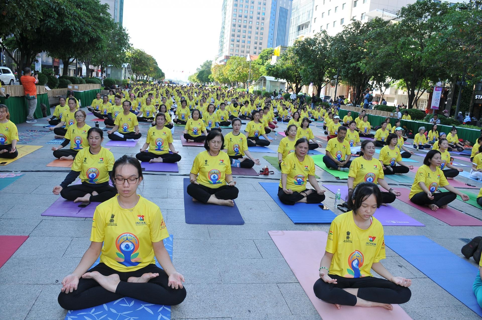 the 8th international day of yoga successfully organized in hcmc